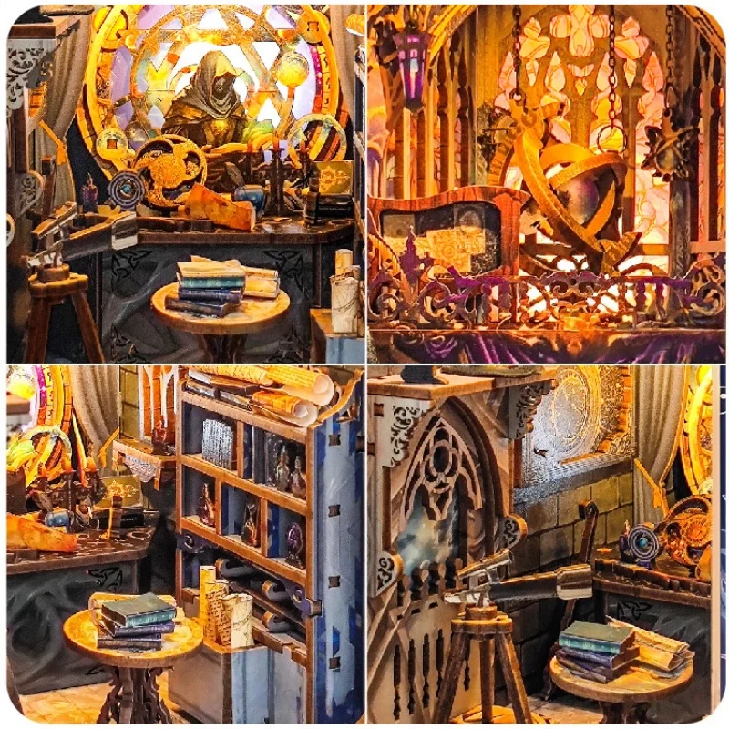 رف كتب OUZEY Galaxy Navigator، مجموعة أدوات كونية خشبية ثلاثية الأبعاد، هدية مستكشف الغامض للمراهقين #2