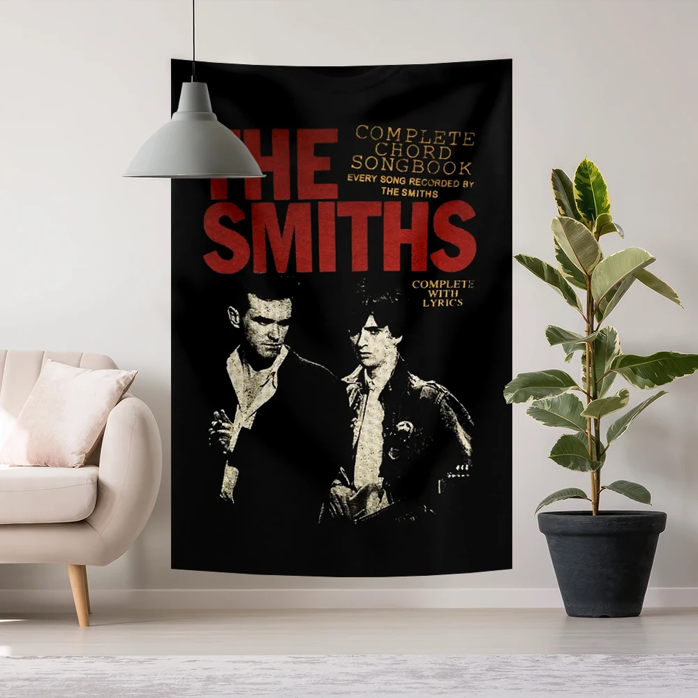 The Smiths Rock Band Tapestry Wall Hanging Retro Commemorative Classic Printed Background Living Room And Bedroom Dorm Decor