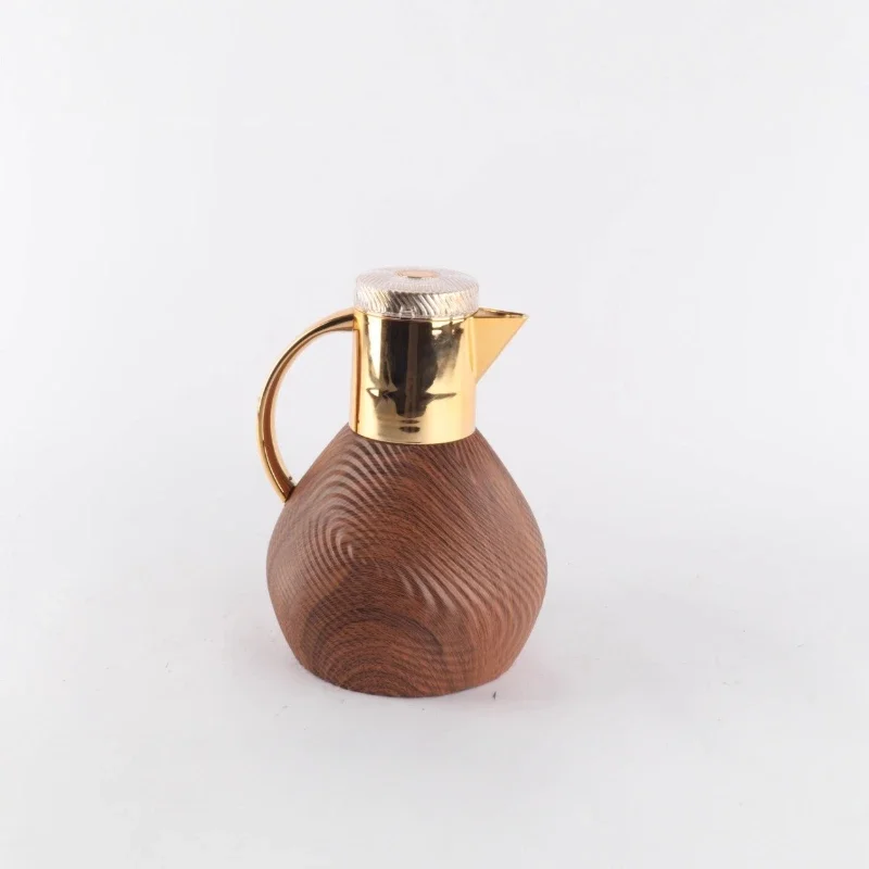 Thermos pot high-end coffee pot hot water bottle thermos bottle spiral pattern lamination