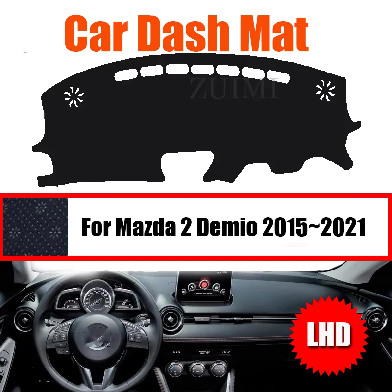

ZUIMI Dashboard Cover Dash Mat Dashmat Dash Board Cover Pad Sun Shade For Mazda 2 Demio 2015~2021 LHD RHD
