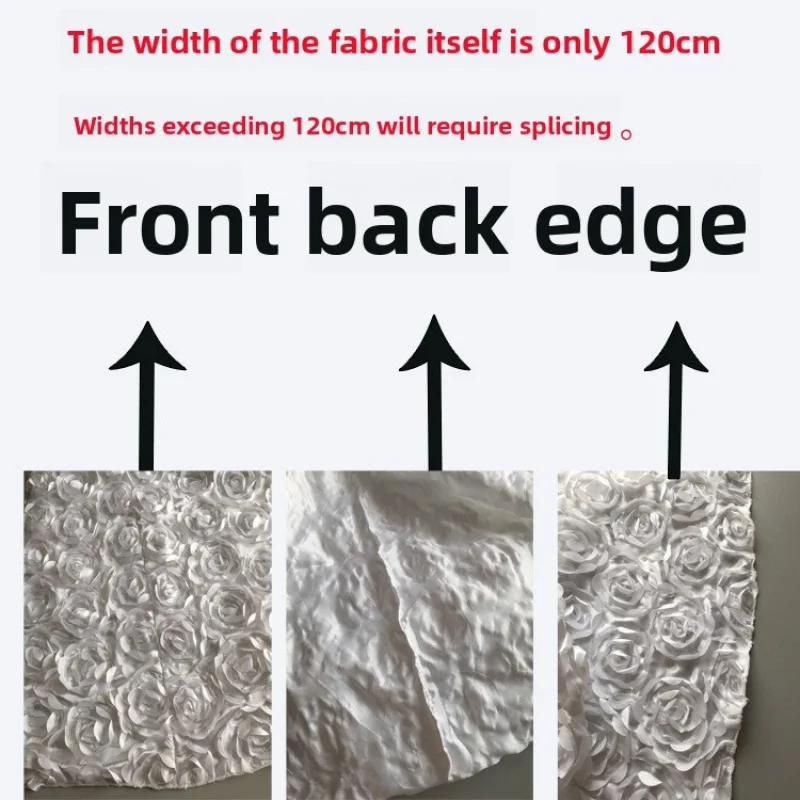 Cross-border three-dimensional rose tablecloth for modern hotels, petal tablecloth for wedding cake table and reception