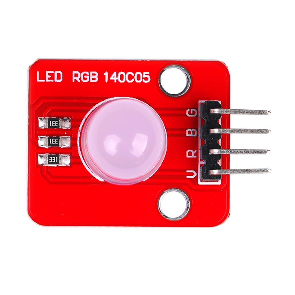 10PCS 10MM RGB LED Module 140C05 Light Emitting Lamp Bead Sensor Diode Red LED for Arduino STM32 5V DIY part