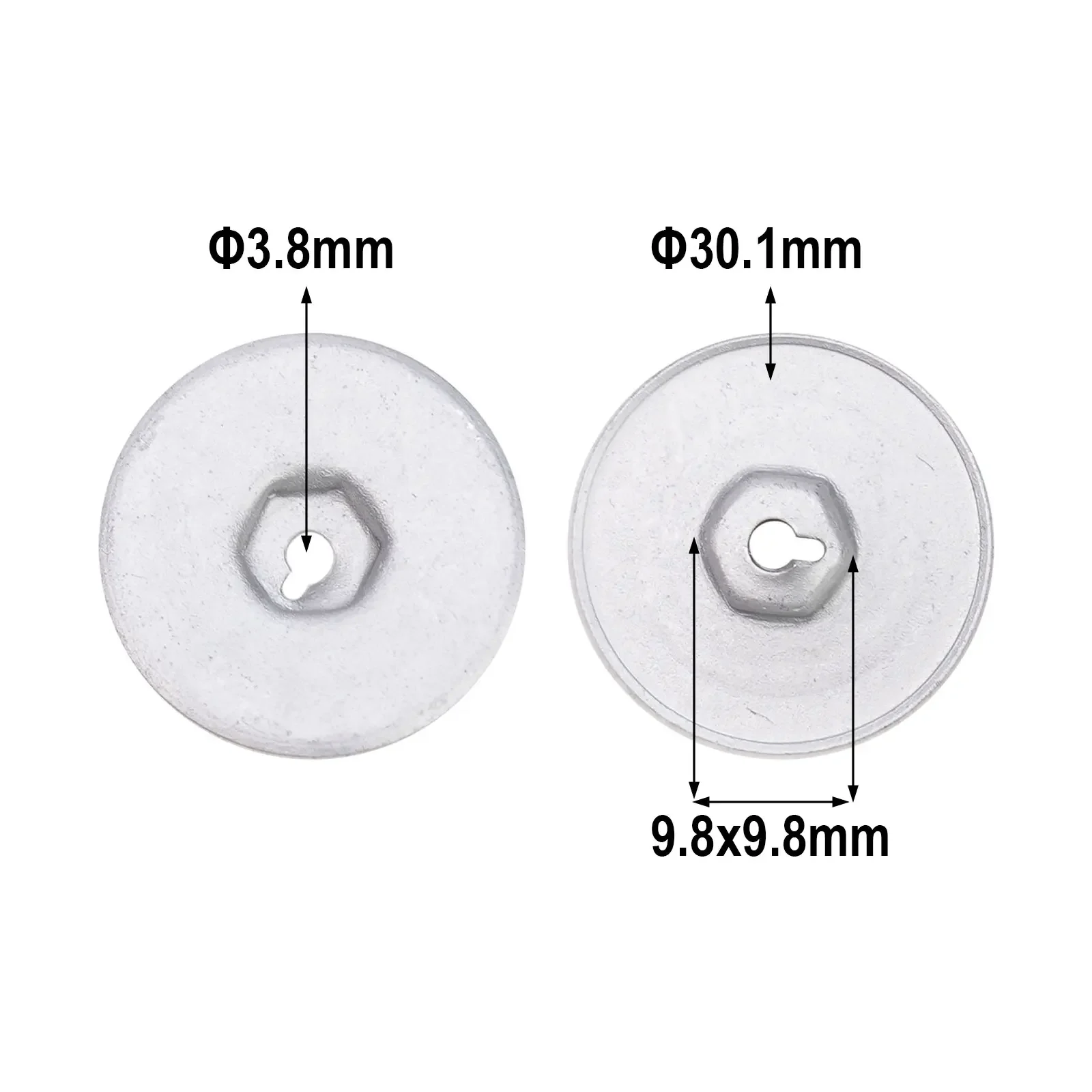 Metall mutter perfekte Ersatz mutter für BMW 1/3/ 5/6/Serie für Mini für Land Rover Silber Automobile Teile