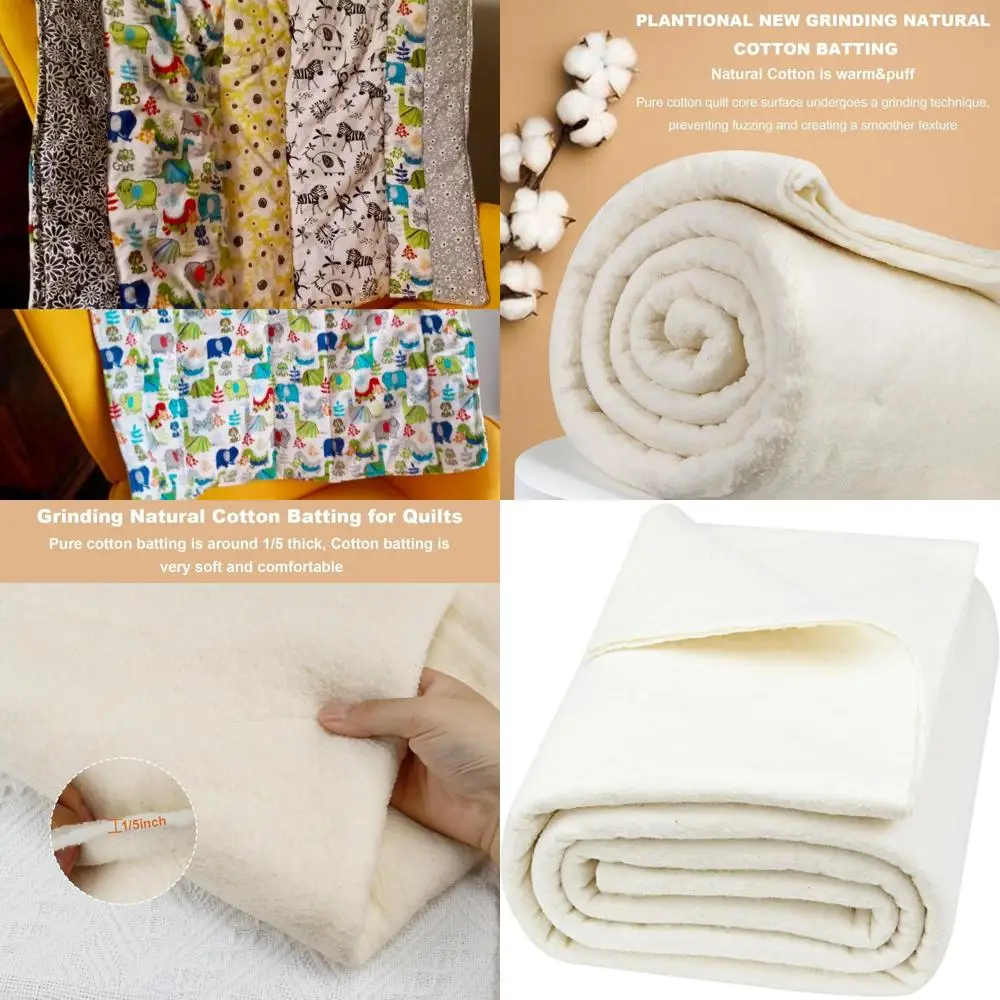 

Наполнитель для одеял из натурального хлопка: 79 x 91 дюймов, легкий, натуральный, всесезонный наполнитель для одеял или квилтов, Crat and W