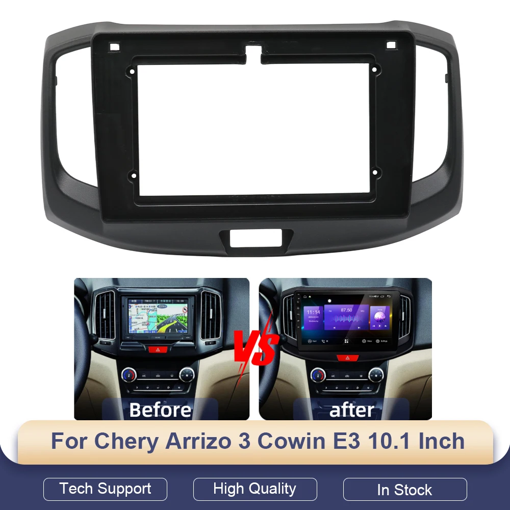 

10 Inch Adapter Canbus Box Decoder Android Radio Dash Fitting Panel Kit For Chery Arrizo 3 Cowin E3