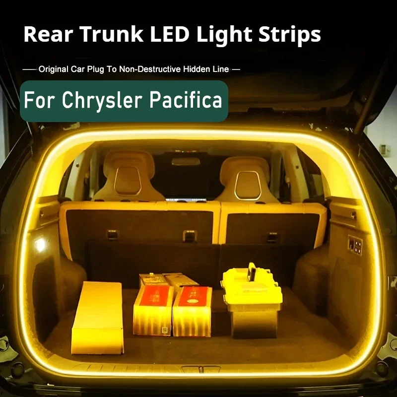 Rear Trunk LED Light Bar Strips Trunk Interior Decorative Lamp Strip For Chrysler Pacifica Grand Voyager Accessory Atmosphere