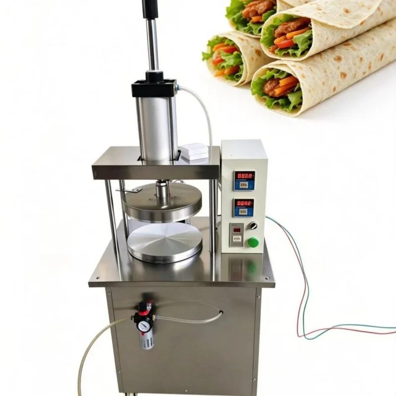 Commercial Dough Sheet Press For Roti Air Cylinder Tortilla Making Machine Pneumatic Automatic Tortilla Press Machine