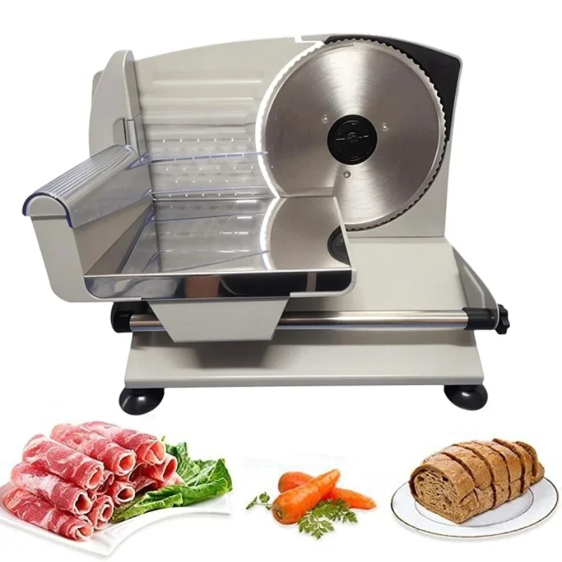 

Multifunctional 200W electric food slicer 19cm detachable blade electric meat slicer, suitable for bread, cheese, meat cutting