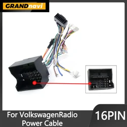 Grandnavi For VW Volkswagen 16PIN Android Car Radio MQB Power Cable Canbus Box Decoder Wiring Adapter