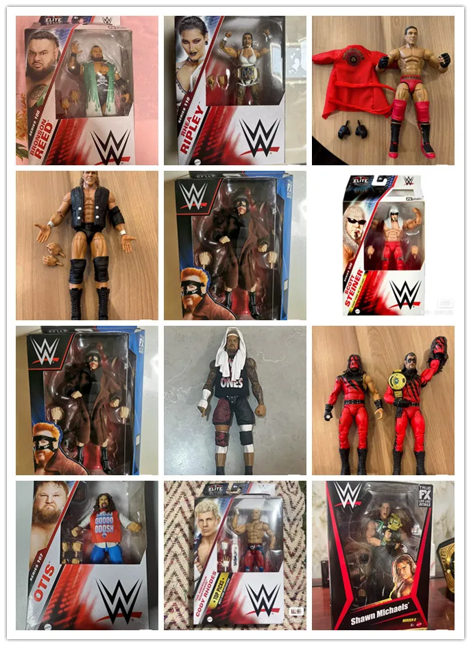 دمية المصارع wwe دمى الشكل AEW برونسون ريد راى ريبلي شيموس سكوت ستينر سولو أوتيس كودي رودس شون مايكلز أليستر