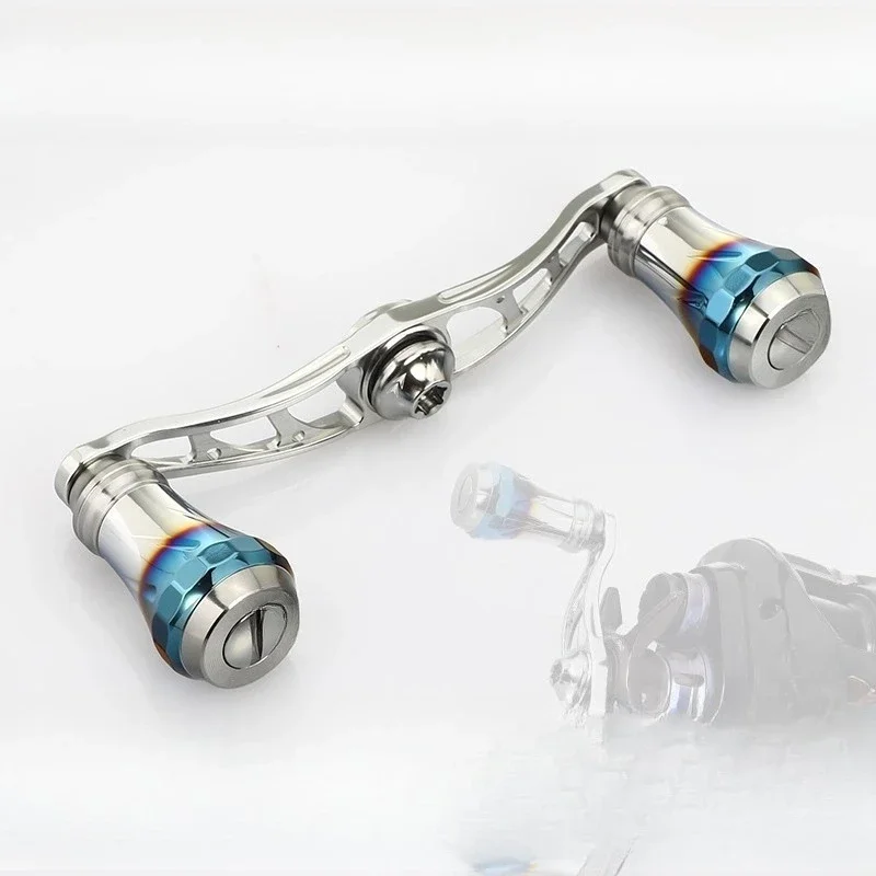 Fishing Spinning Wheel Water Drop Double Rocker Arm Handle Modified Carbon Fiber Shake Grasp