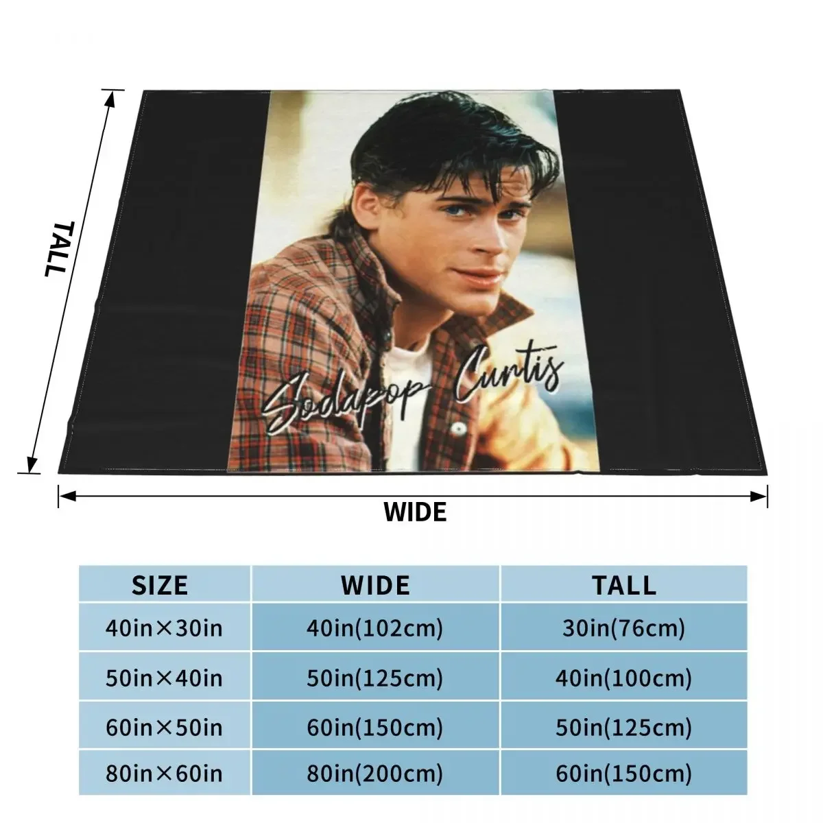 Sodapop Curtis The Outsiders 80s movie Classic T-Shirt Throw Blanket anime Warm Softest Tourist Blankets