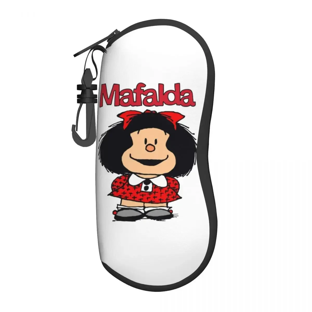 Cute Mafalda Shell Eyeglasses Case Women Men Cool Argentine Cartoon Quino Comics Glasses  Sunglasses Box Pouch