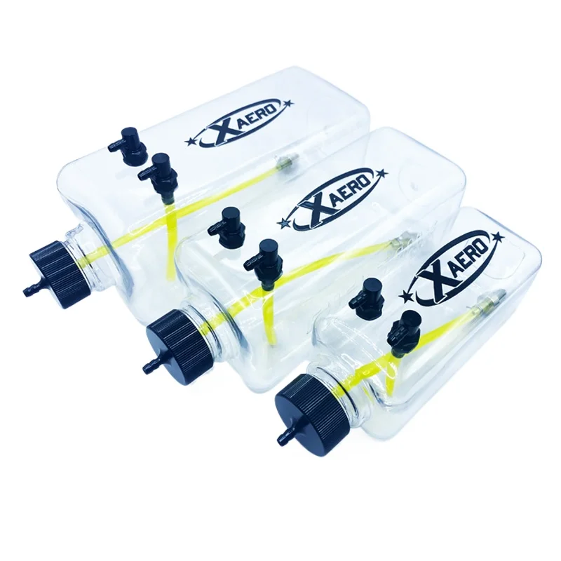 XAERO Przezroczysty Plastikowy Kwadratowy Zbiornik na Paliwo Butelka 260/300/360/500/700/1000/1500 ML/CC do Modeli Samolotów Nitro na Gaz