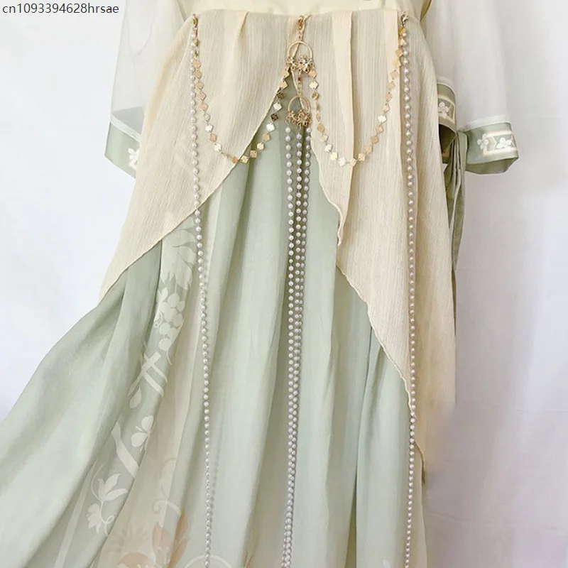 Classic Vintage Hanfu Decor Waist Chains Detachable Long Fringe Waist Chain Tang Dynasty Chinese Retro Hanfu Accessories