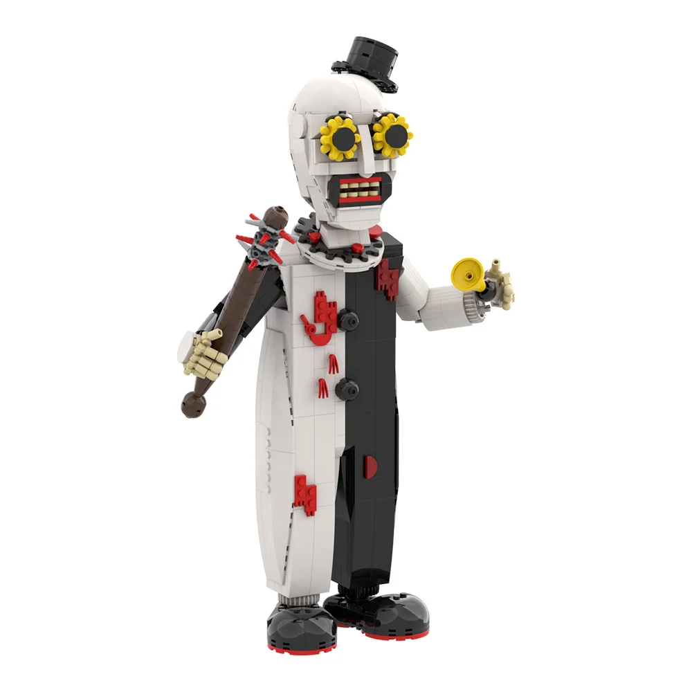 Gobricks moc criatividade o palhaço blocos de construção modelo tijolos arte diy brinquedo montado para crianças presente natal