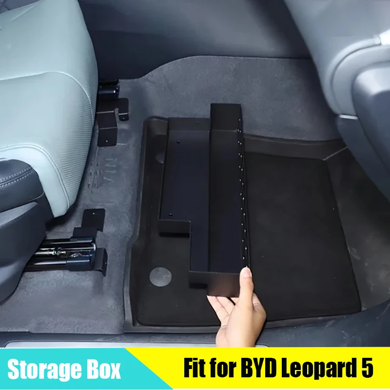 

Car Front Seat Under The Storage Box Fit for BYD Leopard 5 2023 2024 Modified Auto Co-pilot Under The Storage Basket Accessories