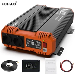 FCHAO Inverter Pure Sine Wave Inverter 7000W DC 12V 24V 48V To 230V With LCD Display Sine Wave Inverter Continuous Power 3500W