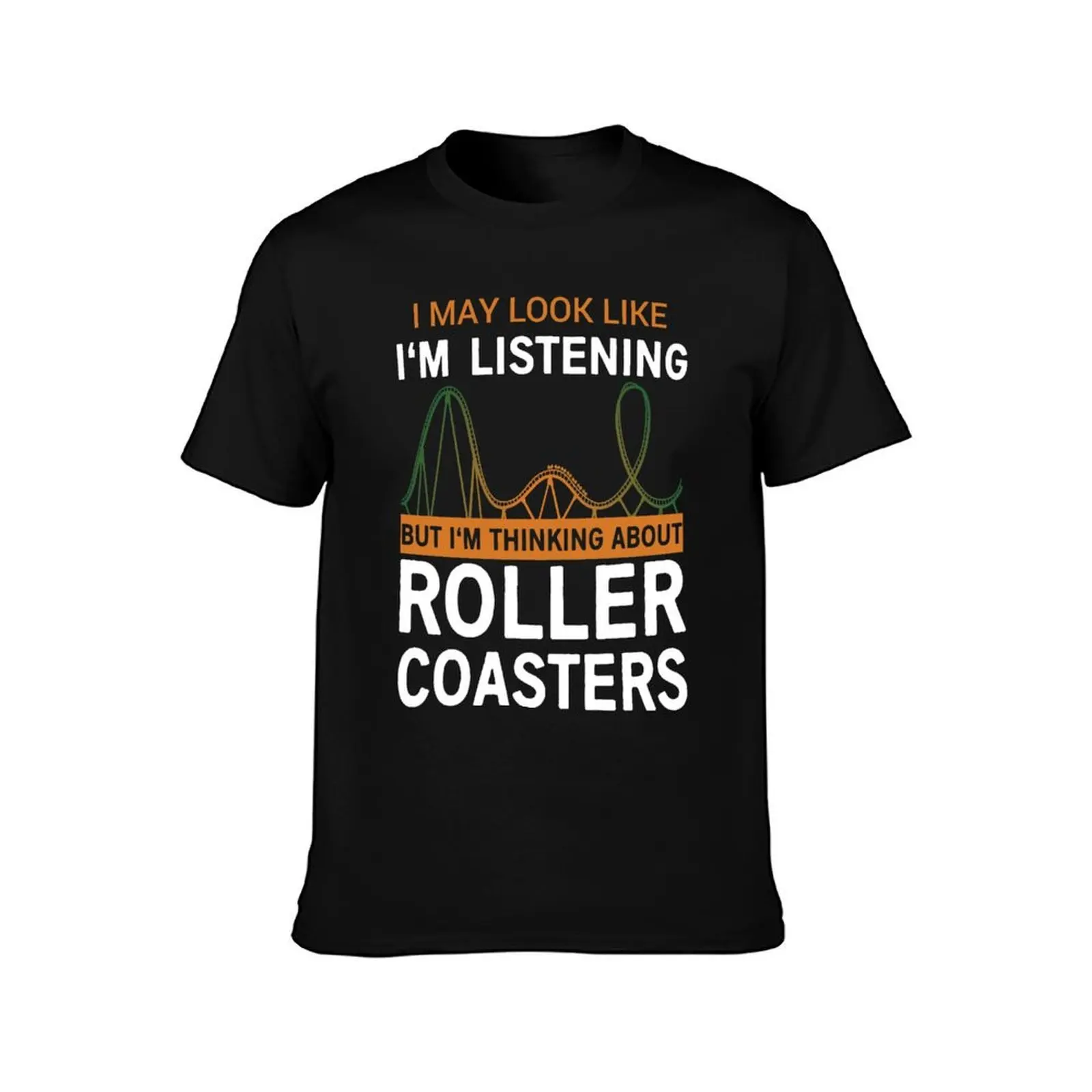 Roller Coaster T-Shirt Plus Size Summer Casual T-Shirt