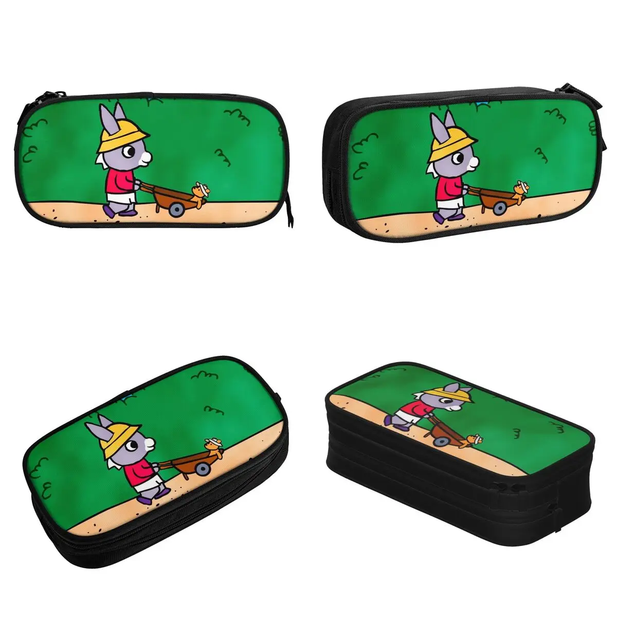 جميل Kawaii Trotro مقلمة كرتونية مقلمة صندوق القلم للطلاب أكياس تخزين كبيرة مكتب هدية الملحقات