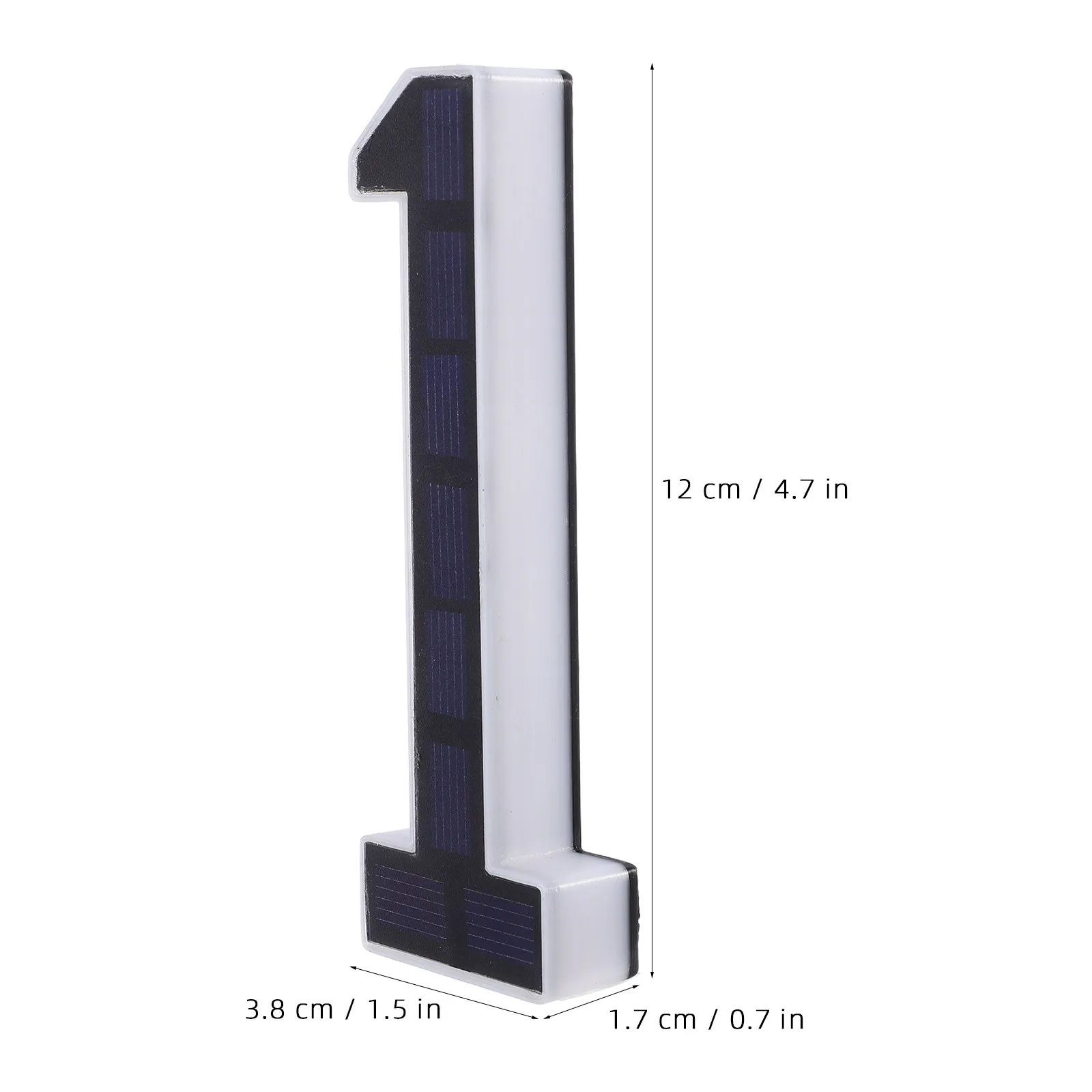 Illuminated Numbers Dusk to Dawn Address Sign for Compact Solar Light Exterior Outdoor