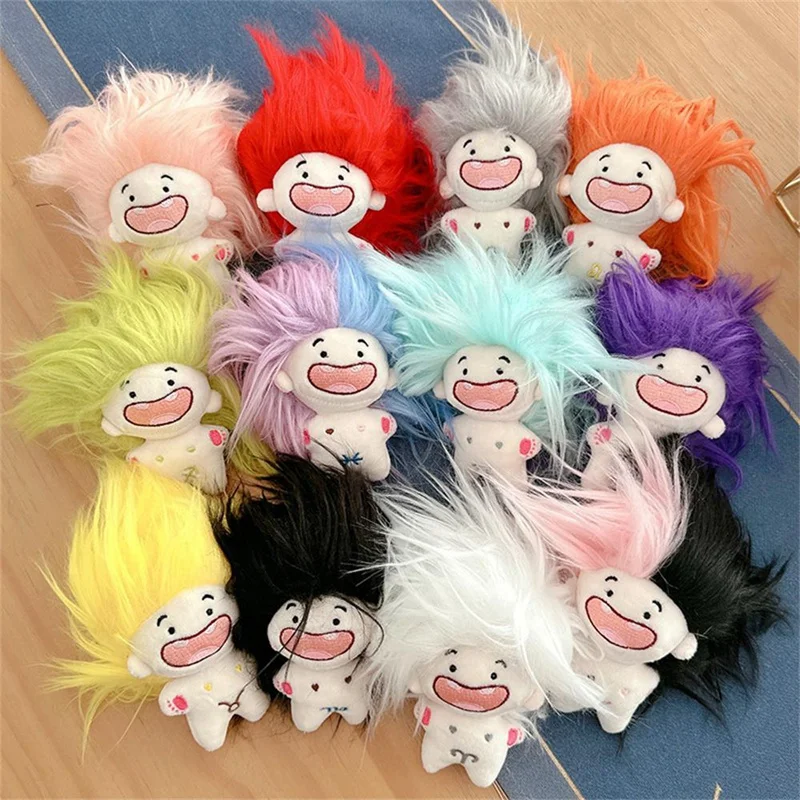 Funny Twelve Constellations Plush Toys Toothless Cotton Doll Toy Figurine Keychain Kids Messy Hair Explosion 1 PCS Pink