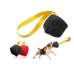 Dog Ball Toy Large German Shepherd Bite Training Tug Pillow Nylon Cord Handle Pet Interactive Chew Ball Pet Toys