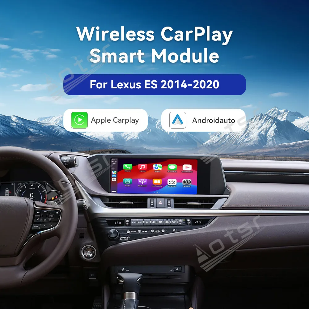 Wireless Carplay Decoder Box For Lexus ES 2014-2020 Android Auto Airplay HD Mirror Link car Accessories