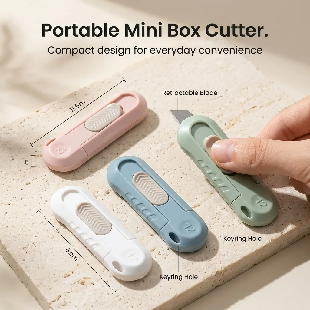 Mini Knife Set Office Stationery Automatic Rebound Disassembly Express Delivery Randomly Mixed Dismantling the delivery knife