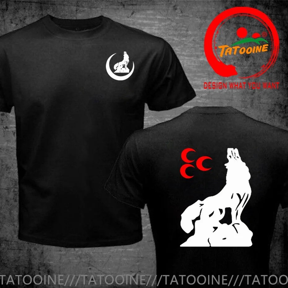 Funny Design Bozkurt Turkei Turkey 3 Moons  Shirt Men Fashion Trendy Casual Clothing Stylish Tops Tee Shirt Leisure Tshirt Men's