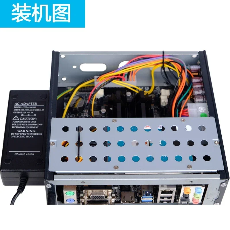 Suitable for DC-ATX direct plug-in power board 84W 12V solid-state power module DC-DC power board with complete set of wires