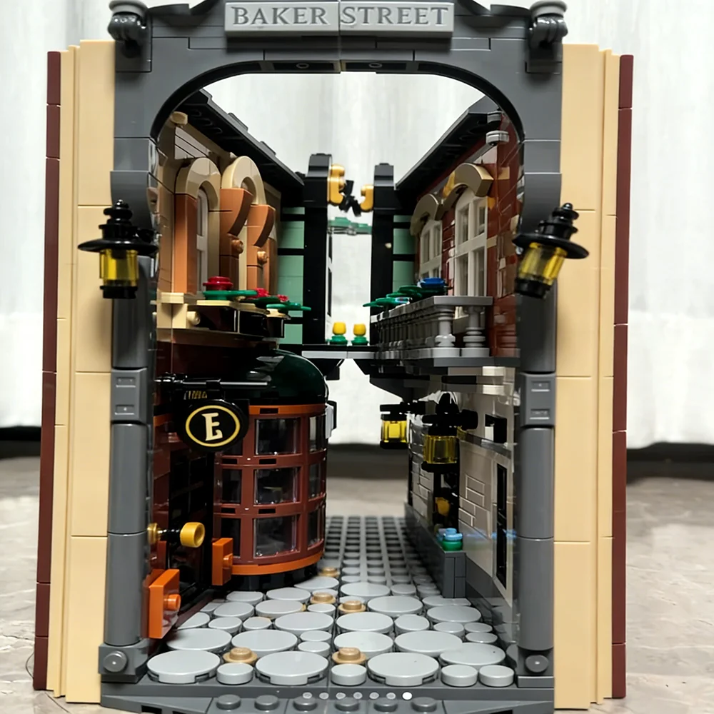 

1359pcs New Home Decoration Street View World Model Toy Desktop ornament Children's Birthday Gift 10351