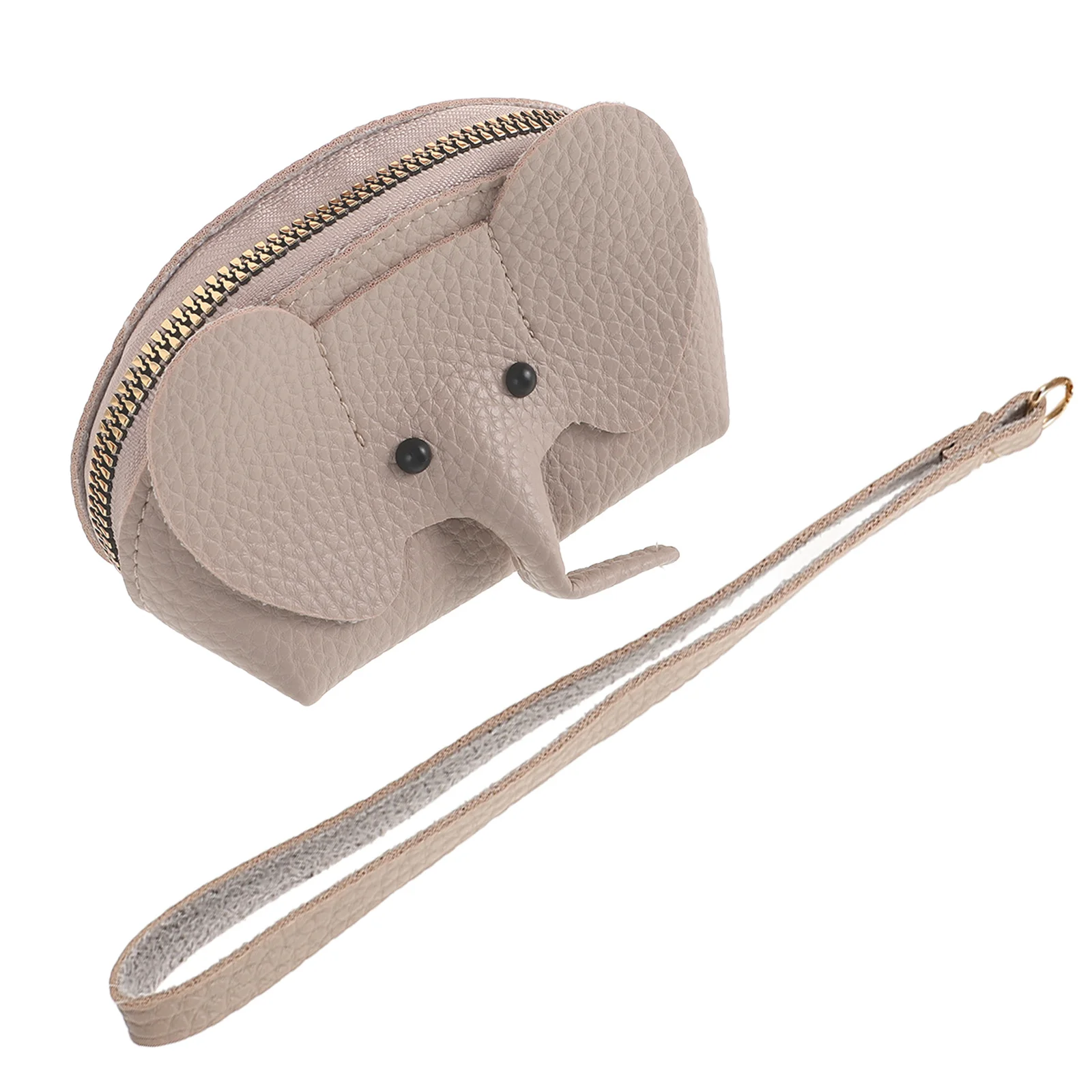 Кошелек для монет из искусственной кожи со слоном, прочный маленький кошелек для монет, наушников, ювелирных изделий, милый маленький чехол для монет