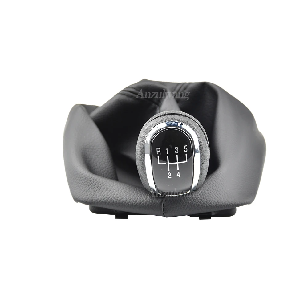 5 Speed Gear Shift Knob Manual For Skoda Fabia Shifter PU Leather Boot MK1 1999 2000 2001 2002 2003 2004 2005 2006 2007 2008