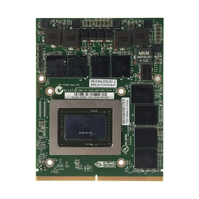 Suitable for HP 8770W 8760W graphics card, suitable for M6600 M6700 M6800 Q3000M mxm graphics card GPU 2G