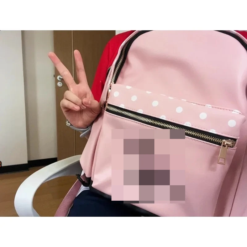 Anime Cartoon Bag Gift Set with Cute Keychain, Kawaii Storage Pouch for Girlfriend, Ideal Present for Anime Fans