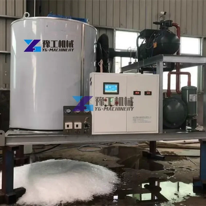 Hot Sale Full Automatic Industrial Flake Ice Machine 5 Tons Flake Ice Machine Maker