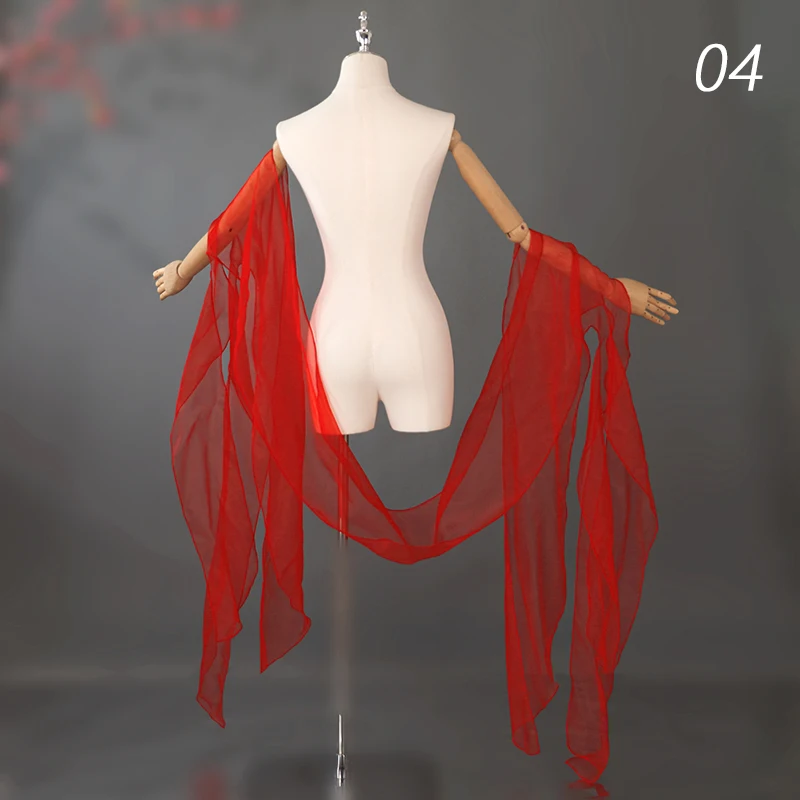 

Ancient Style Water Sleeves Hanfu Decor Ribbon Tulle Fairy Lace Shawl Petals Sleeve Chinese Classical Dunhuang Dance Streamer