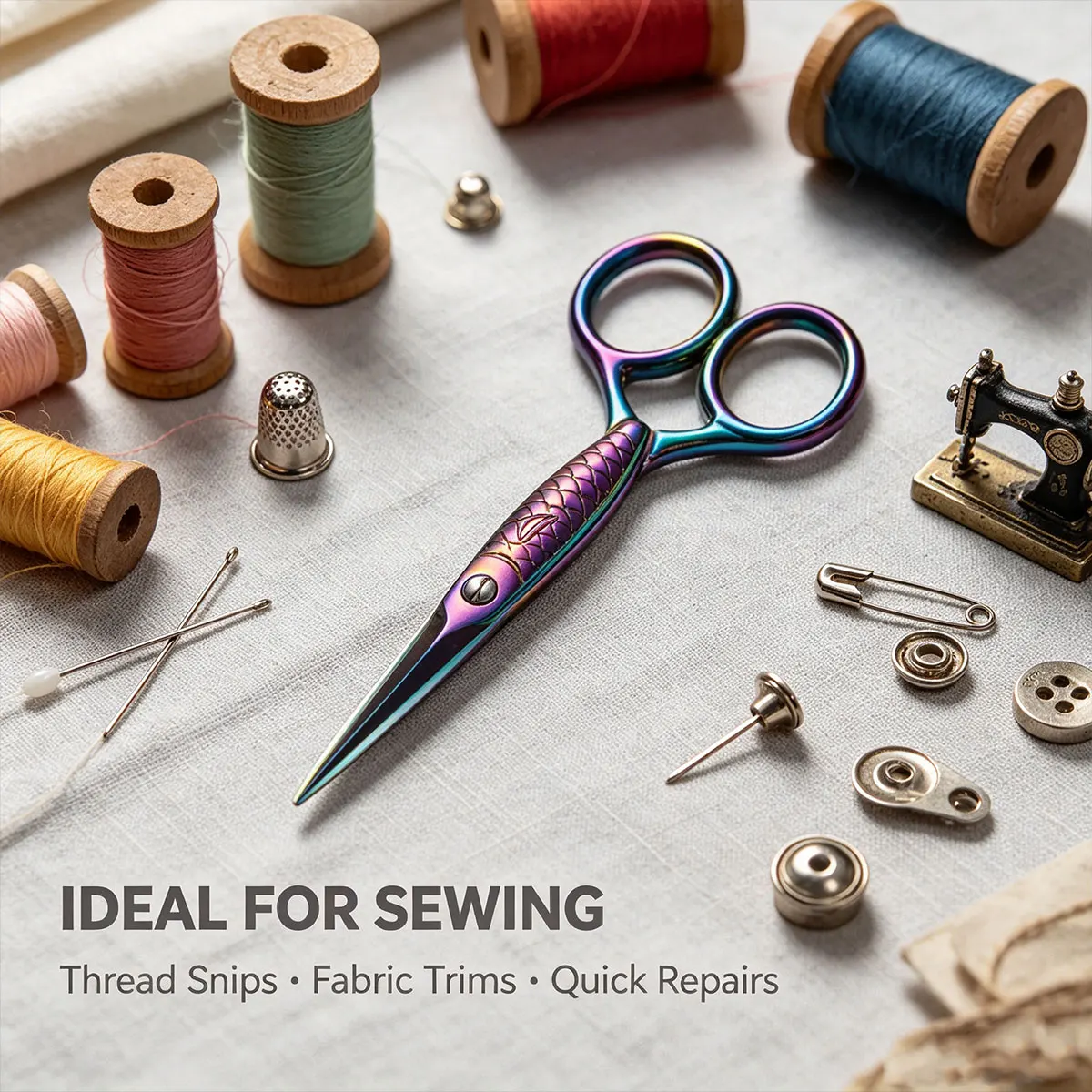 Stainless Steel Vintage Scissors Sewing Fabric Cutter Embroidery Tailor Thread Scissor Tools For Sewing Shears Small