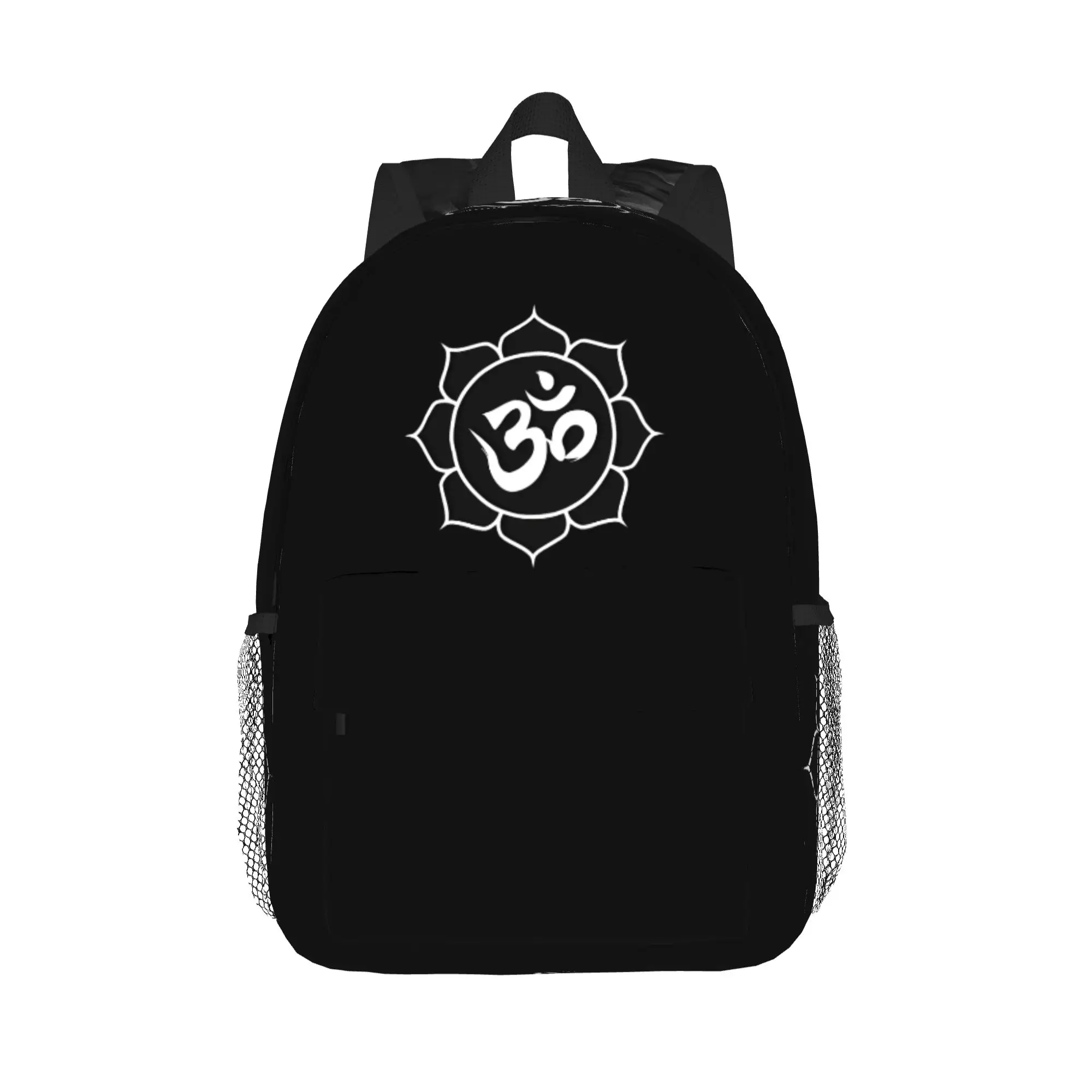 Om Yoga Lotus Flower Buddhist Lotus Meditation Backpack Hot Sale Daypack Boy Girl BookBag Shoulder Bags for Men Women School Bag