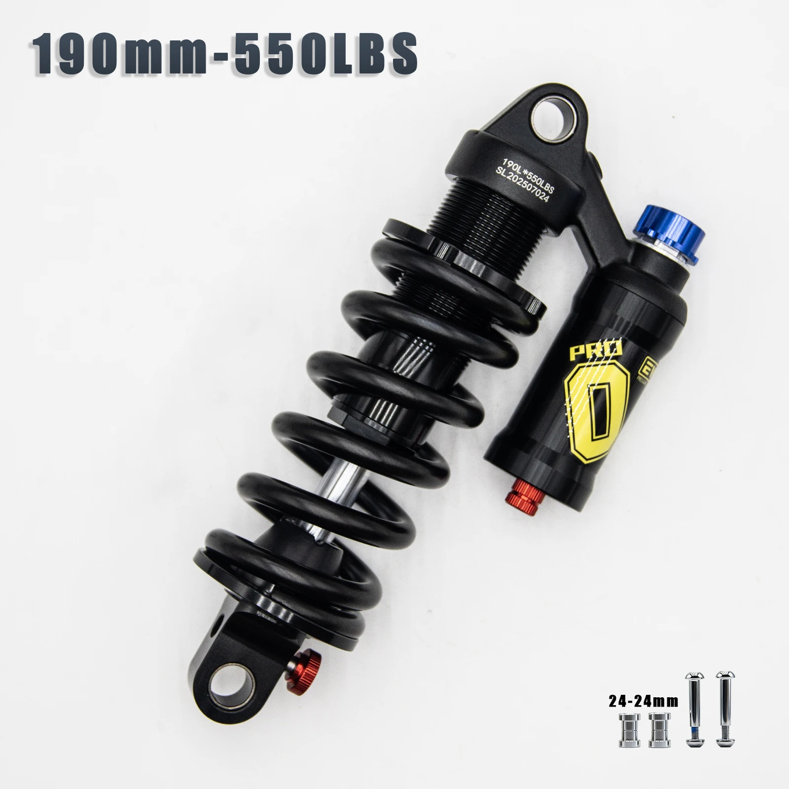 EVOSID Demping Mtb Fiets Lucht Schokdemper 165mm 190mm 210mm Luchtdruk Aanpassing Aluminium Mtb lucht Schokdemper