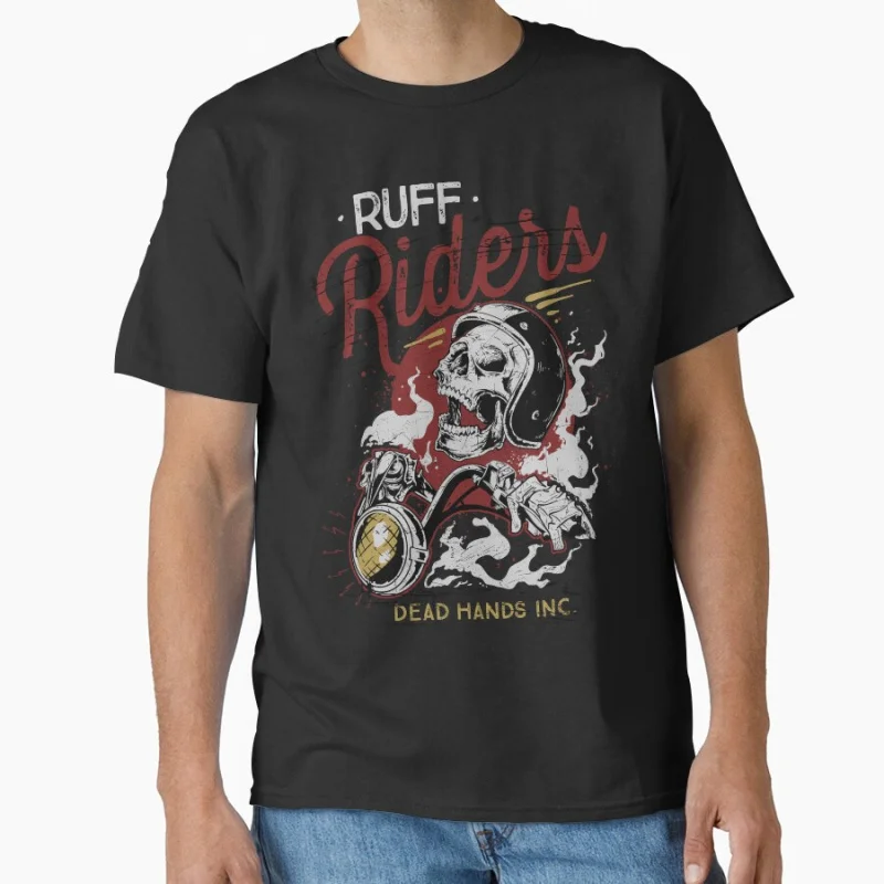 

Ruff Riders Funny Ride or die vintage speed race Short-sleeve crewneck T-shirt for motorcycle rider large size tee Adult Tops