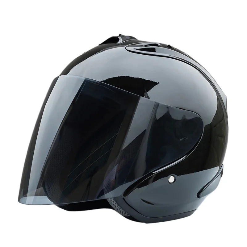 

Ram4 Bright Black Half Helmet Men and Women Motorcycle Off-Road Summer Helmet Downhill Racing Mountain Cross Casco Capacete