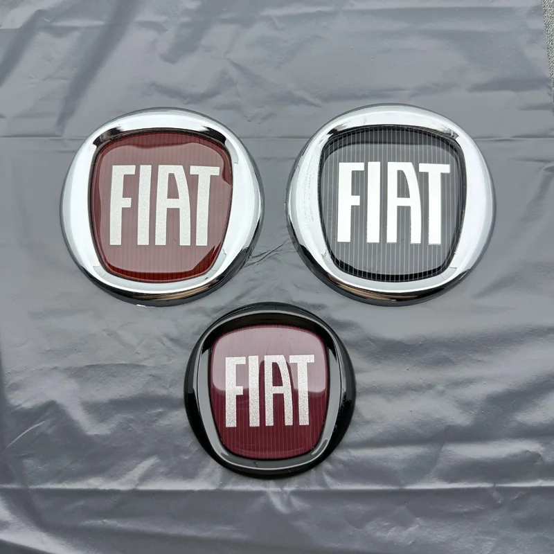 Emblme de capot avant de voiture, logo de coffre arrire pour FIAT Fiorino Fastback e-lysse Doblo Cronos Centoventi 600 500X 500L, accessoires