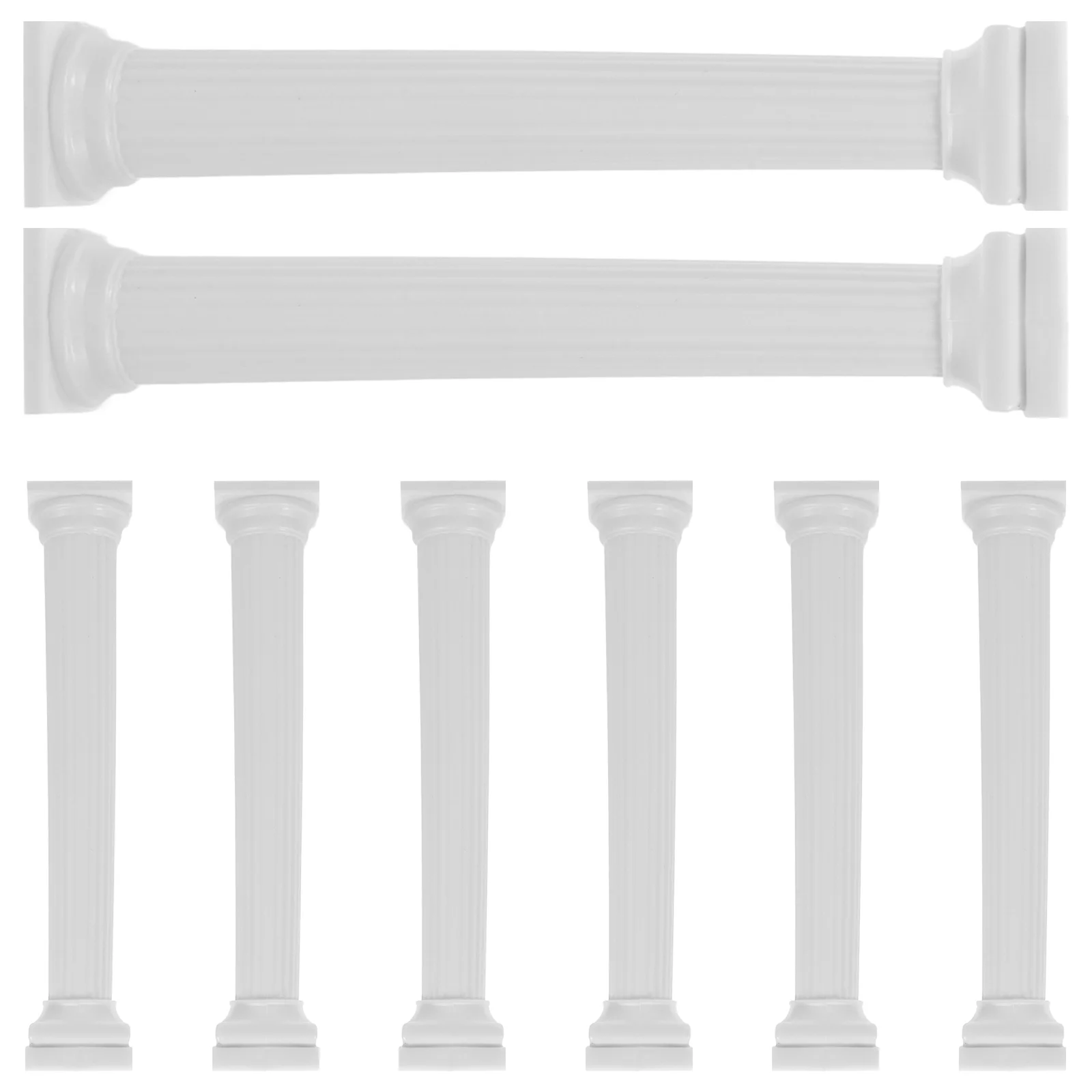 Support à gâteau en forme de pilier romain, 8 pièces, supports à gâteaux Chi, outils colonne à plusieurs niveaux, présentoir en plastique, séparateur pour bébé