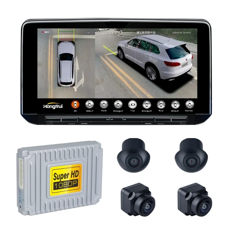 ホット販売 T5 360 車カメラ 3D ナイトビジョン鳥ビューシステム 4 カメラトヨタ 360 度車カメラ