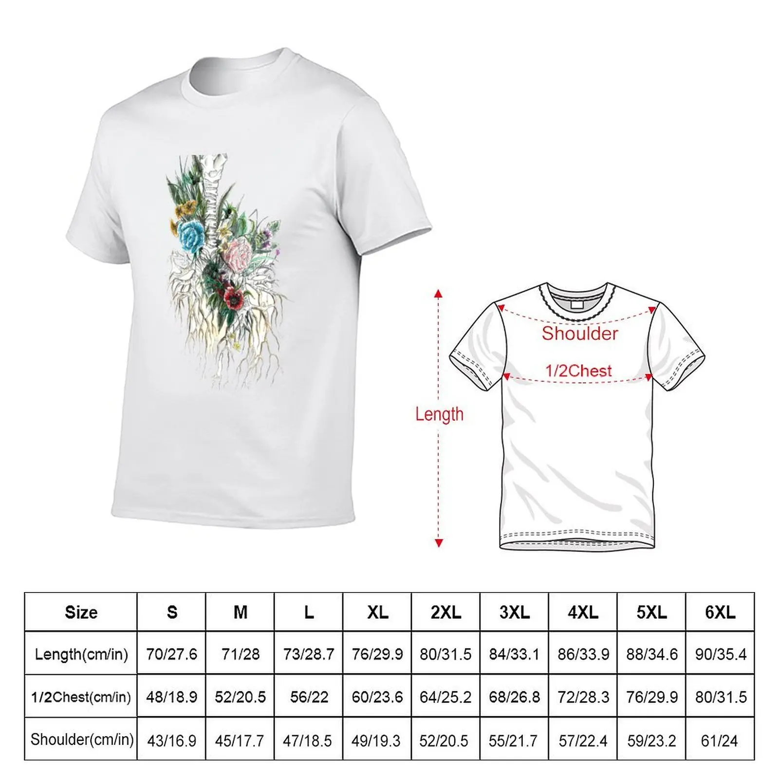 Botanical Trachea - Lungs Anatomy Art T-Shirt essential t shirt graphic shirts outfits for men