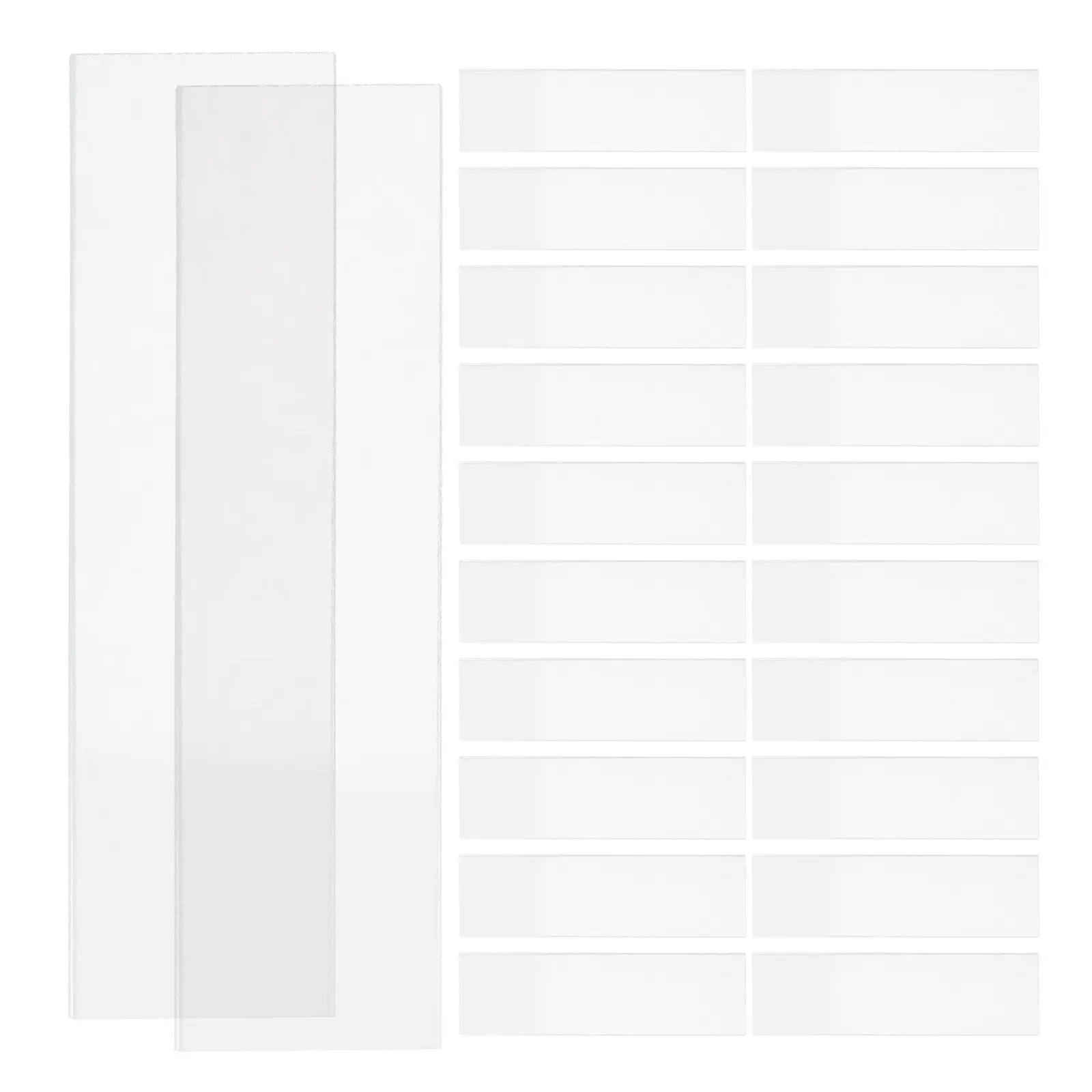 50Pcs Glass Microscope Slides Frosted Microscope for Clear Observation Compatible with All Microscopes Lab Teaching