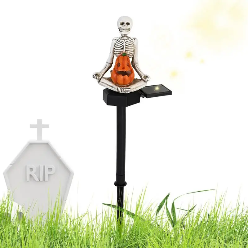 

Halloween Solar Path Light Skeleton Pumpkin Outdoor Light Solar Lights Outdoor For Halloween Decoration For Outdoor Garden Lawn