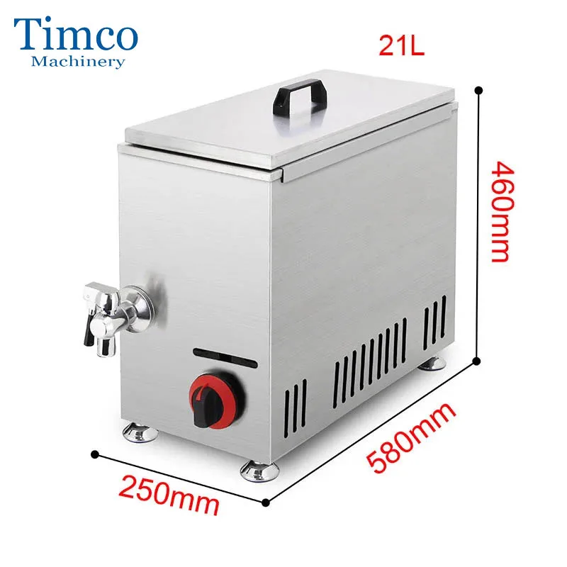 TIMCO LPG Gas Korean Cheese Hot Dog Fryer Machine 21L Sticks Fried Corn Stove Mozzarella Waffle Machine Commercial